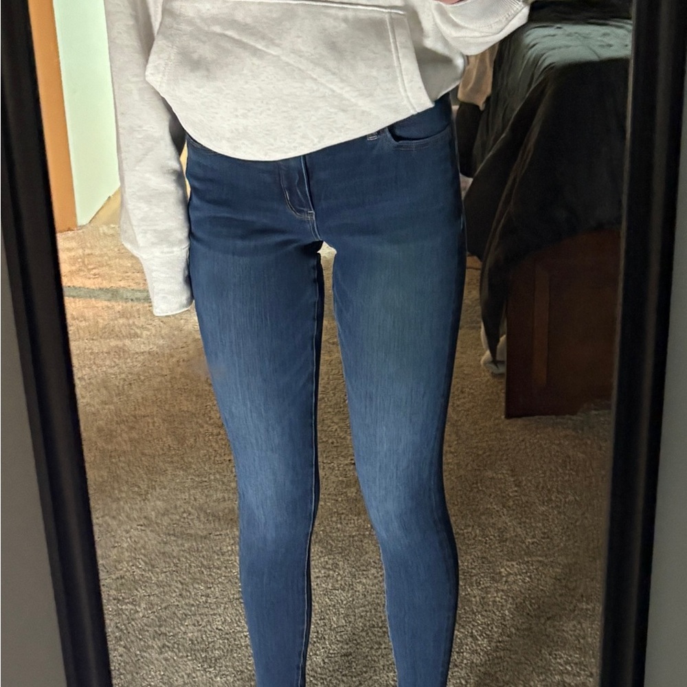 Women's Skinny Mid-rise Dark Wash American Eagle Jeans
